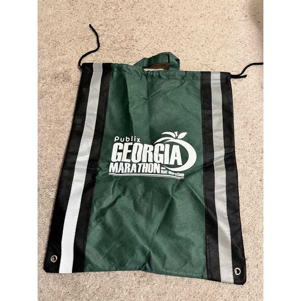 EUC Unisex Green and Black Publix Georgia Marathon Tote Bag One Size